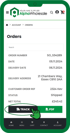 Delivery Tracking phone graphics_track page Delivery Tracking phone graphics_track page
