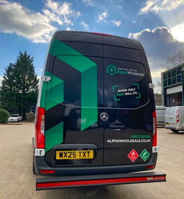 Alpha Wholesale delivery van Alpha Wholesale delivery van