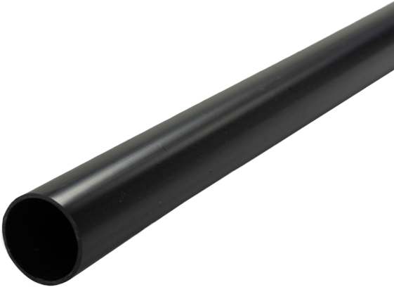 AlphaDrain 3M length black pipe, solvent weld