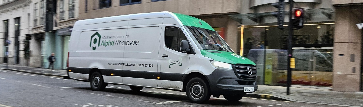 Alpha Wholesale delivery van in London